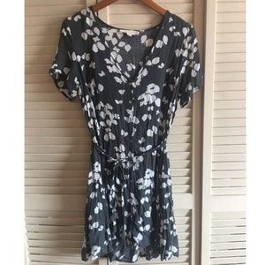Lovestitch Grey floral mini dress.